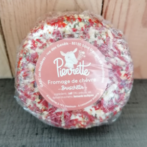 Fromage de chevre frais bruschetta