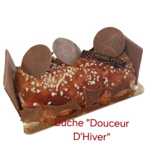 Bûche glacée "douceurs d'hiver"(6/8 parts)