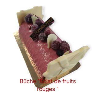 Bûche glacée "Eclats de Fruits Rouges" (6/8 parts)