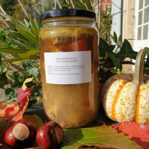 Fricassée de poulet aux champignons